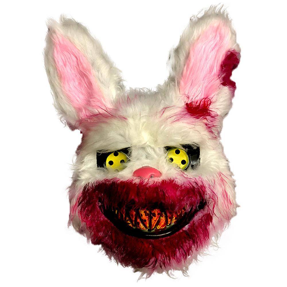 Masque de lapin en peluche