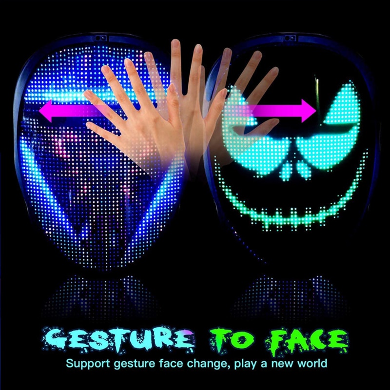 Masque illuminé par LED