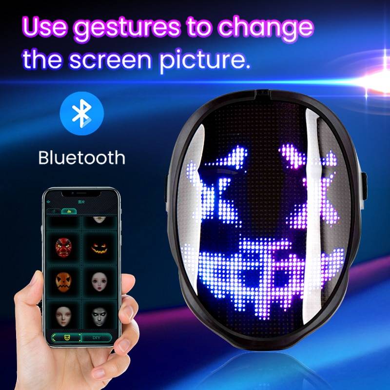 Masque illuminé par LED