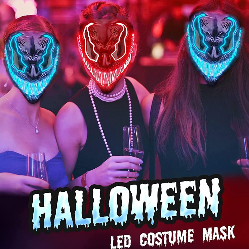 Masque Venom lumineux