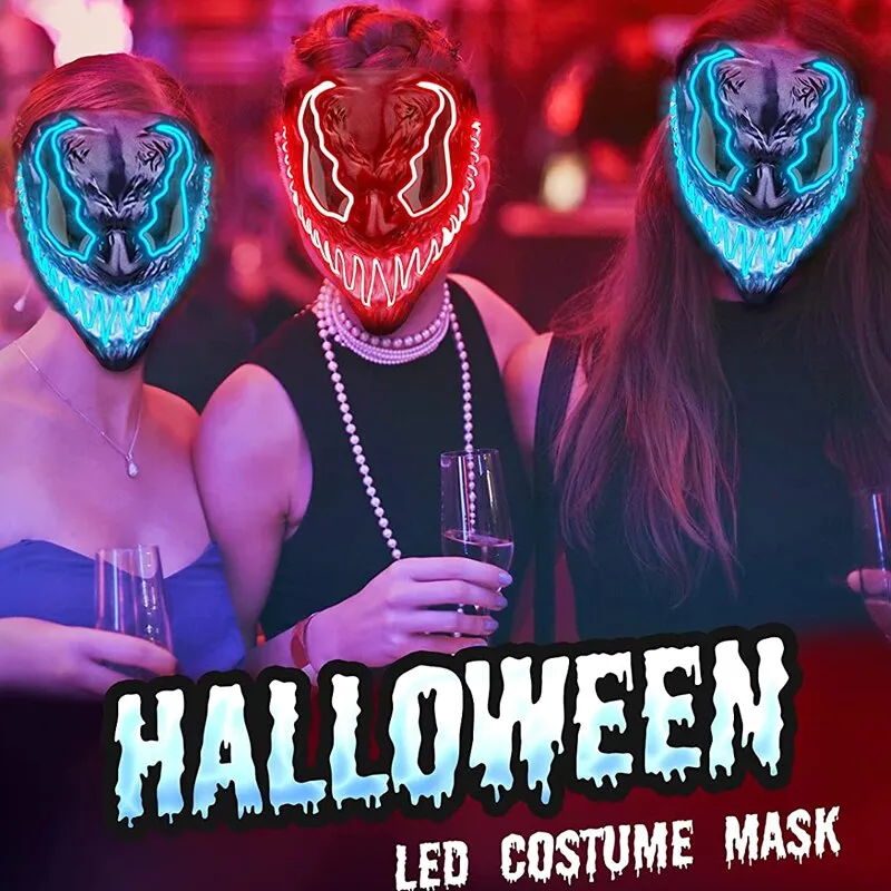Masque Venom lumineux