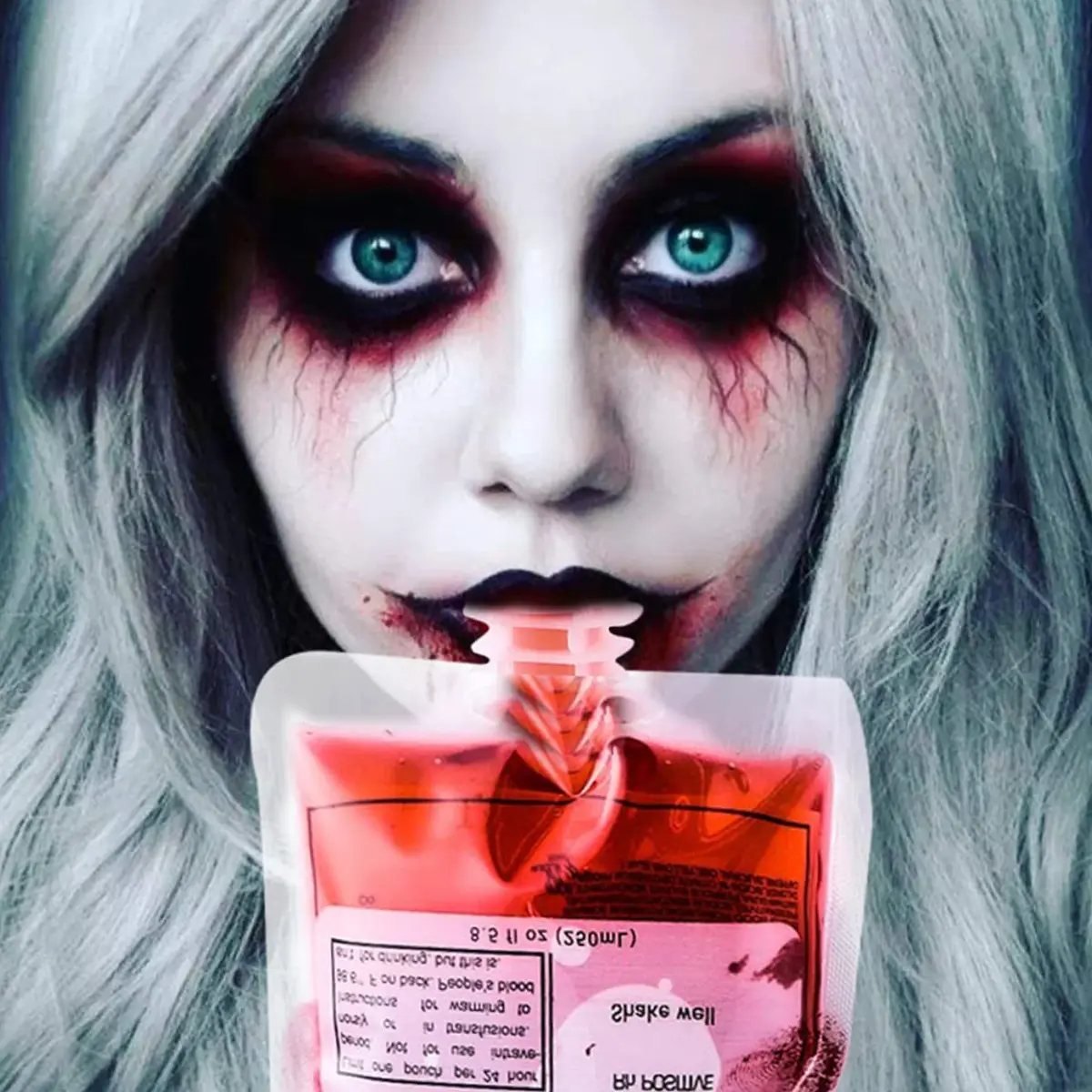 Poche de faux sang réutilisables pour Halloween
