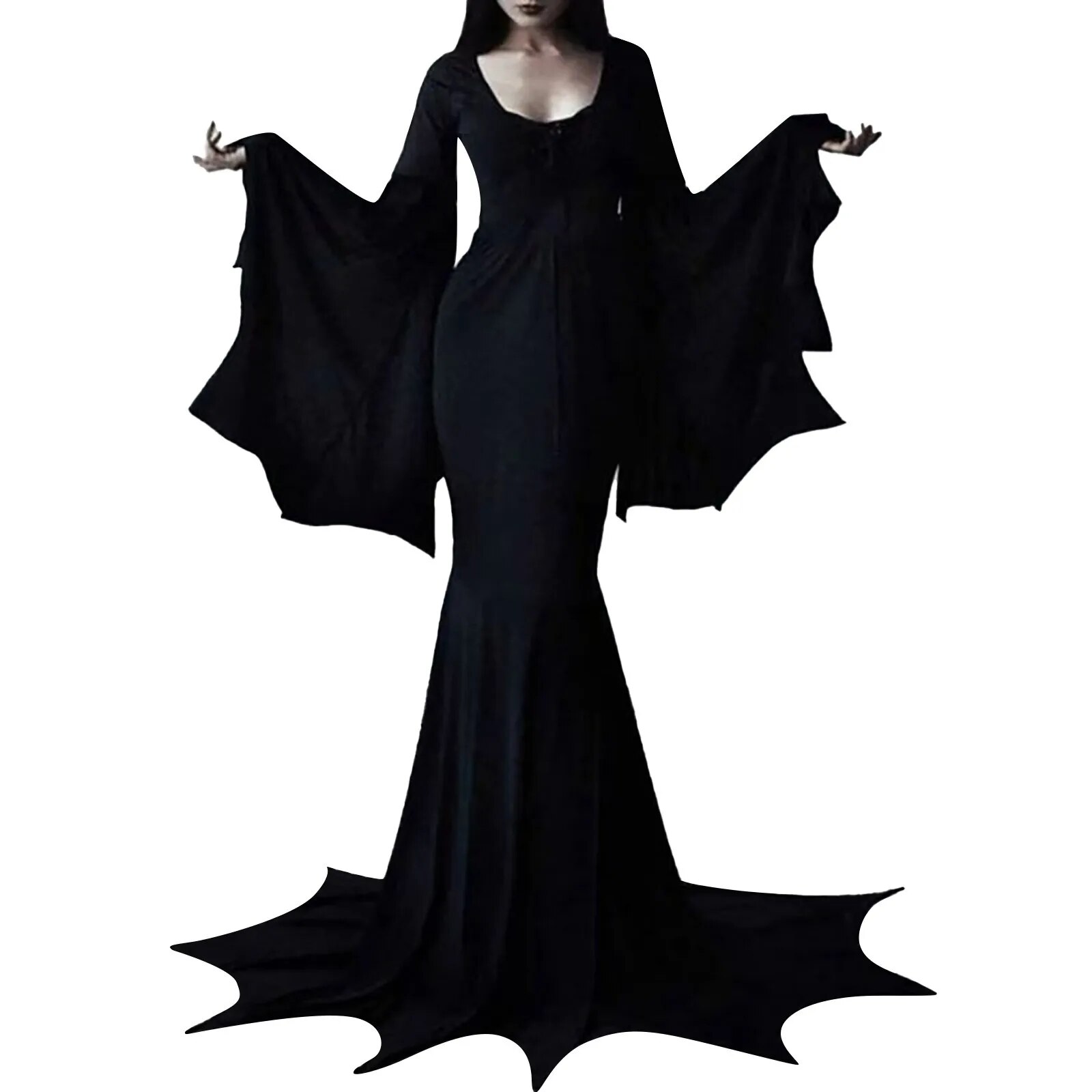 Déguisement Cosplay Morticia Addams, pour Adulte