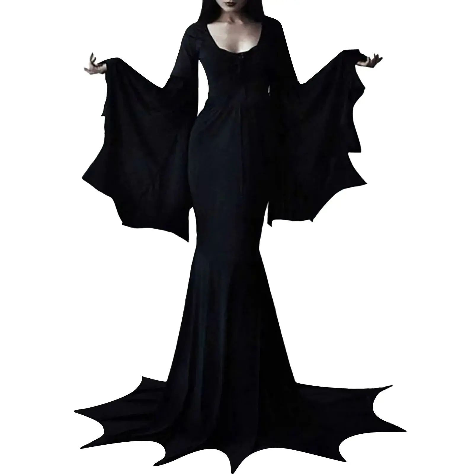 Déguisement Cosplay Morticia Addams, pour Adulte