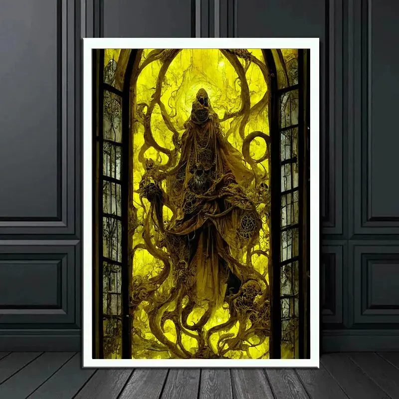 Peinture sur Toile, Mythe de Cthulhu et Hastur le Roi Jaune