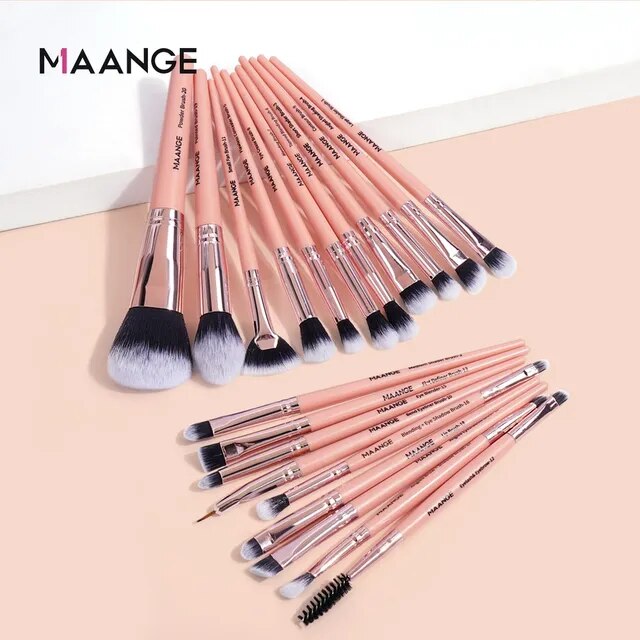 Pinceaux de maquillage professionnel, 20 pièces