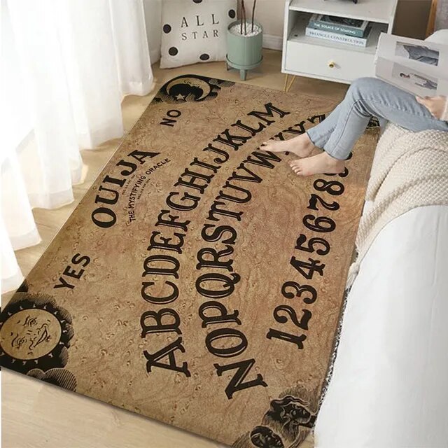 Tapis en forme de planche Ouija